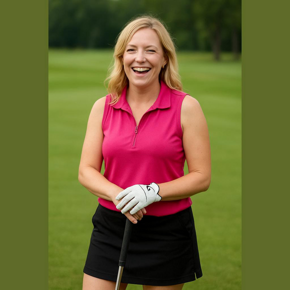 croft & barrow Tops - Croft & Barrow Pink Sleeveless Polo 1X